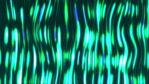 Kaleidoscopic green and blue light waves. 2d animation Stock Footage 342000512