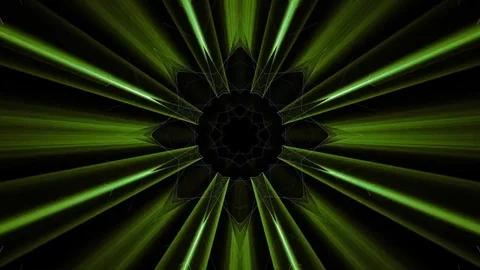 Kaleidoscopic green lights Stock Footage 76027141