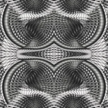Kaleidoscopic iron pattern Stock Illustration
