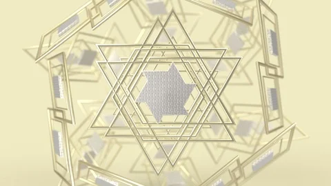 Kaleidoscopic islamic geometric pattern, arabic mandala, muslim background. Stock Footage 124926046