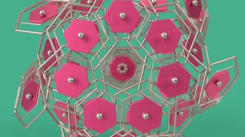 Kaleidoscopic islamic geometric pattern, arabic mandala, looping background. Stock Footage 124926601