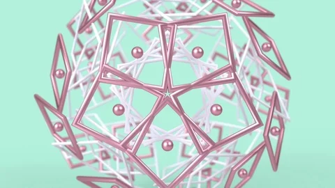 Kaleidoscopic islamic geometric pattern, arabic mandala, looping background. Stock Footage 124926680
