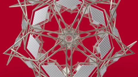 Kaleidoscopic islamic geometric pattern, arabic mandala, muslim background. Stock Footage 125753836