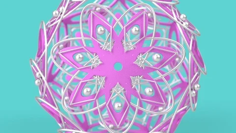 Kaleidoscopic islamic geometric pattern, arabic mandala, muslim background. Stock Footage 126293009