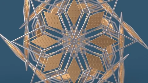 Kaleidoscopic islamic geometric pattern, arabic mandala, muslim background. Video stock 126293019