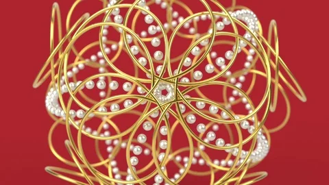 Kaleidoscopic islamic geometric pattern, arabic mandala, muslim background. Stock Footage 126293030