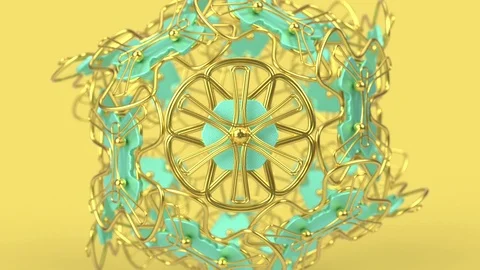 Kaleidoscopic islamic geometric pattern, arabic mandala, muslim background. Stock Footage 127387828