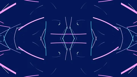 Kaleidoscopic lines background Stock Footage 128732815