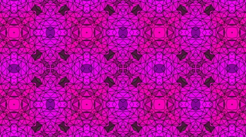 Kaleidoscopic low poly circle style mosaic background Stock Footage 65321004