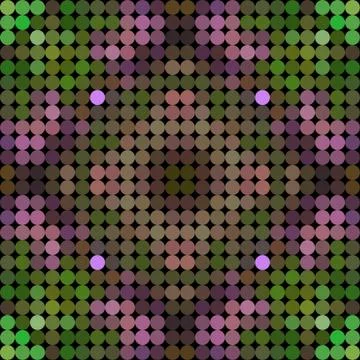 Kaleidoscopic low poly circle style vector mosaic background Stock Illustration