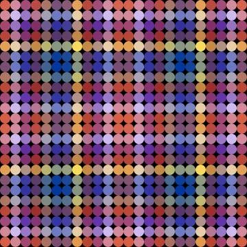 Kaleidoscopic low poly circle style vector mosaic background Stock Illustration