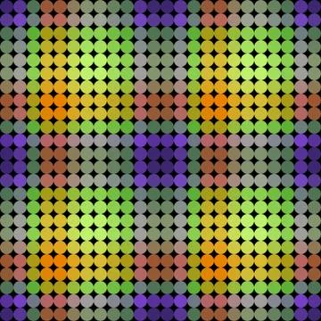 Kaleidoscopic low poly circle style vector mosaic background Stock Illustration