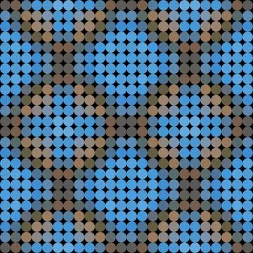 Kaleidoscopic low poly circle style vector mosaic background Stock Illustration