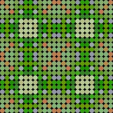 Kaleidoscopic low poly circle style vector mosaic background Stock Illustration