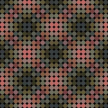 Kaleidoscopic low poly circle style vector mosaic background Stock Illustration