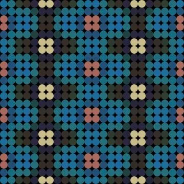 Kaleidoscopic low poly circle style vector mosaic background Stock Illustration