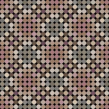 Kaleidoscopic low poly circle style vector mosaic background Stock Illustration