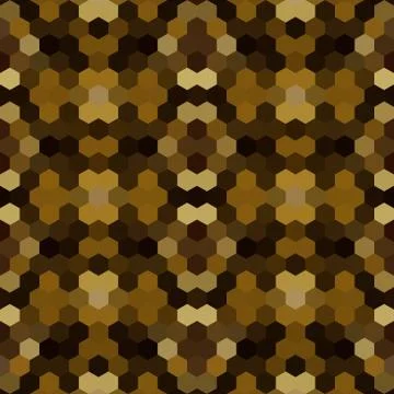 Kaleidoscopic low poly hexagon style vector mosaic background Stock Illustration