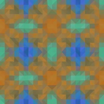 Kaleidoscopic low poly triangle style vector mosaic background Stock Illustration