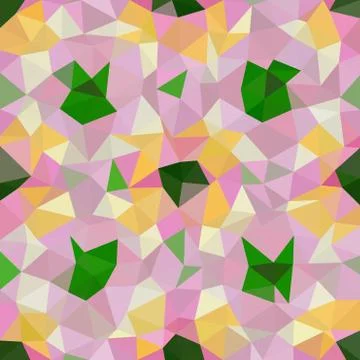 Kaleidoscopic low poly triangle style vector mosaic background Stock Illustration
