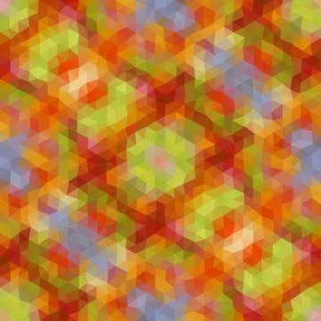 Kaleidoscopic low poly triangle style vector mosaic background Stock Illustration