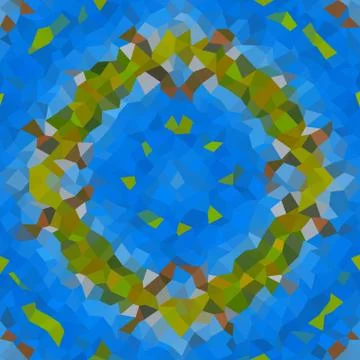 Kaleidoscopic low poly triangle style vector mosaic background Stock Illustration