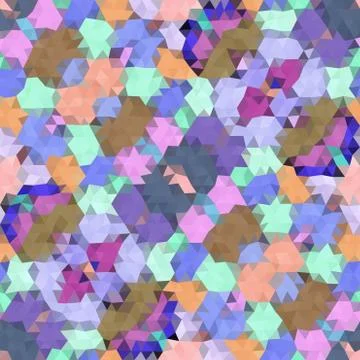Kaleidoscopic low poly triangle style vector mosaic background Stock Illustration