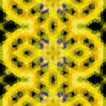 Kaleidoscopic low poly triangle style vector mosaic background Stock Illustration