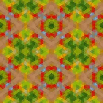 Kaleidoscopic low poly triangle style vector mosaic background Stock Illustration