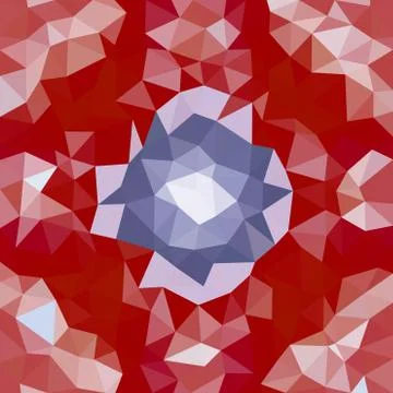 Kaleidoscopic low poly triangle style vector mosaic background Stock Illustration