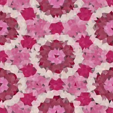 Kaleidoscopic low poly triangle style vector mosaic background Stock Illustration