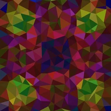 Kaleidoscopic low poly triangle style vector mosaic background Stock Illustration