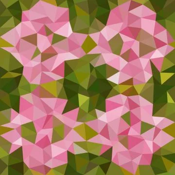 Kaleidoscopic low poly triangle style vector mosaic background Stock Illustration