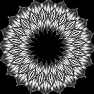 Kaleidoscopic metal pattern Stock Illustration