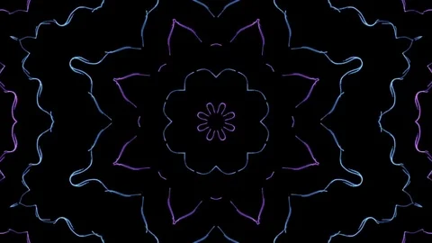 Kaleidoscopic minimal background loop Stock Footage 80037376