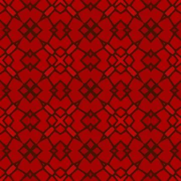Kaleidoscopic mosaic red tile pattern made seamless Stock Illustration