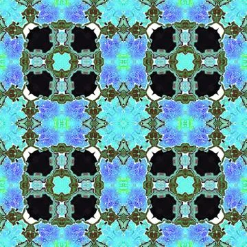 Kaleidoscopic ornamental pattern Stock Illustration