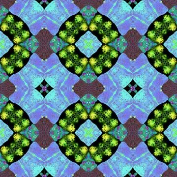 Kaleidoscopic ornamental pattern Stock Illustration