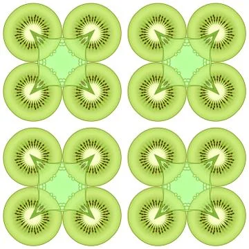 Kaleidoscopic ornamental pattern Stock Illustration