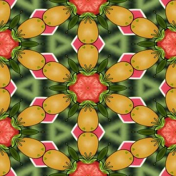Kaleidoscopic ornamental pattern Stock Illustration