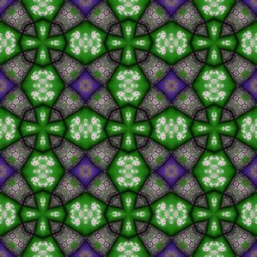Kaleidoscopic ornamental pattern Stock Illustration