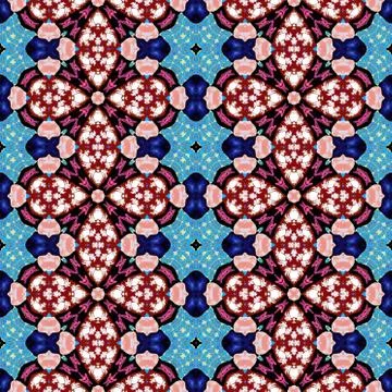 Kaleidoscopic ornamental pattern Stock Illustration