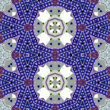 Kaleidoscopic ornamental pattern Stock Illustration