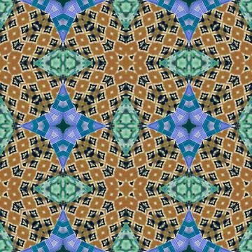 Kaleidoscopic ornamental pattern Stock Illustration