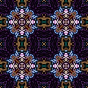 Kaleidoscopic ornamental pattern Stock Illustration