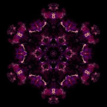 Kaleidoscopic ornamental pattern Stock Illustration