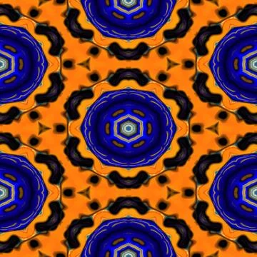 Kaleidoscopic ornamental pattern Stock Illustration