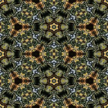 Kaleidoscopic ornamental pattern Stock Illustration