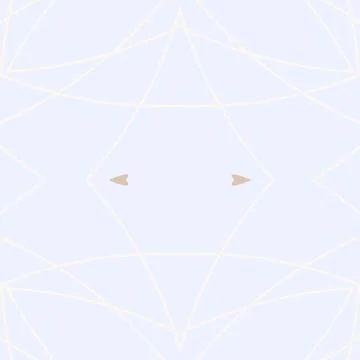 Kaleidoscopic ornamental pattern rendered in dusty coral, peach cream, almond, s Stock Illustration