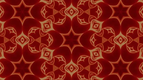 Kaleidoscopic pattern animation in seamless loop Stock Footage 149566731